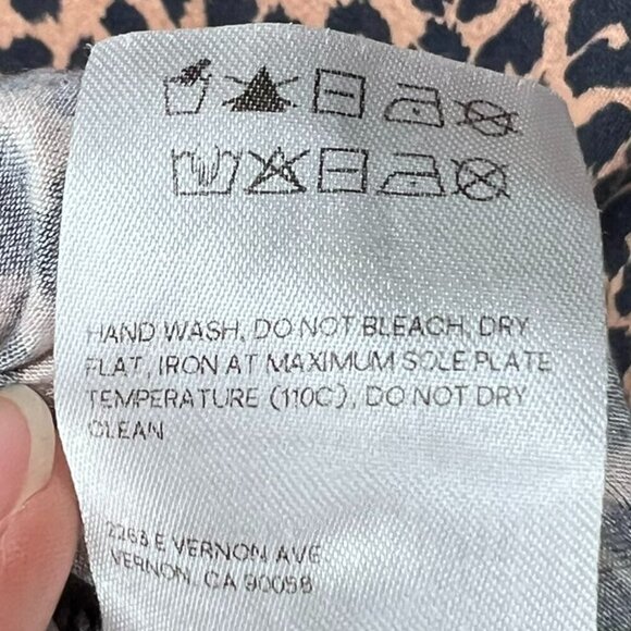 Reformation Jeans Dress Midi Wrap Kaila Jersey Y2K Animal Leopard Print Size S - Picture 7 of 8